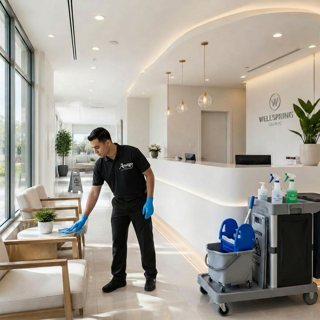 Pristine medical clinic reception